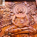 Elegant Buddha Wooden WallPanel