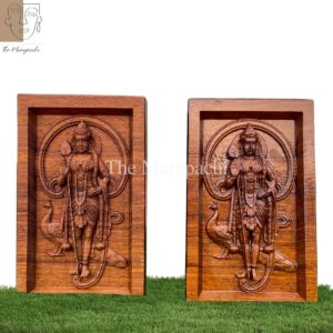Lord Murugan Wooden Photo Frame