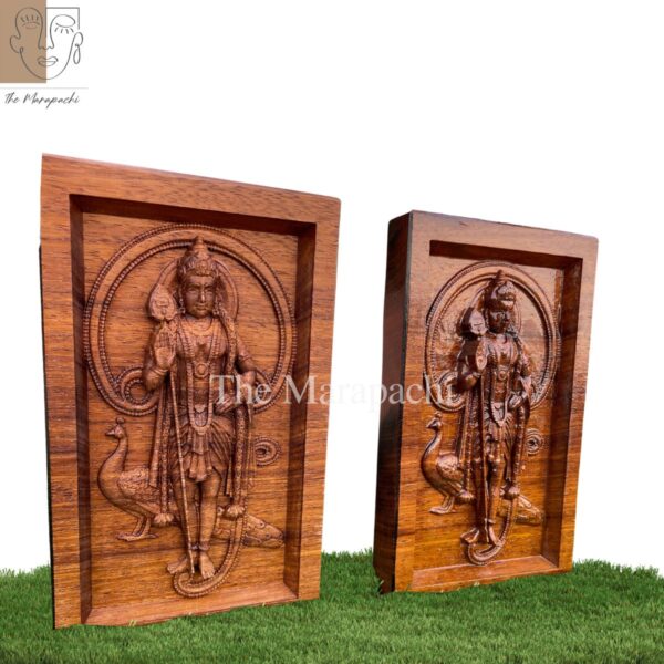 Lord Murugan Wooden Photo Frame