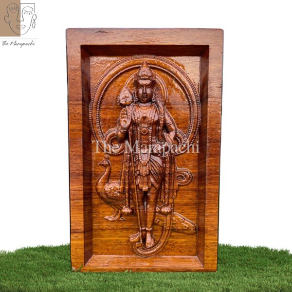 Lord Murugan Wooden Photo Frame