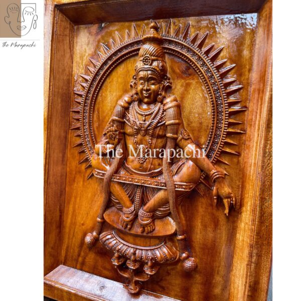 God Ayyappan Wooden Photo Frame