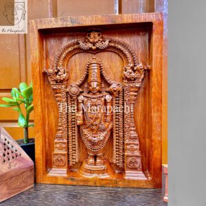 Lord Tirupati Balaji 1ft Wooden Frame