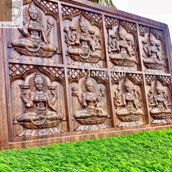 Astalakshmi Horizontal Wooden WallPanel