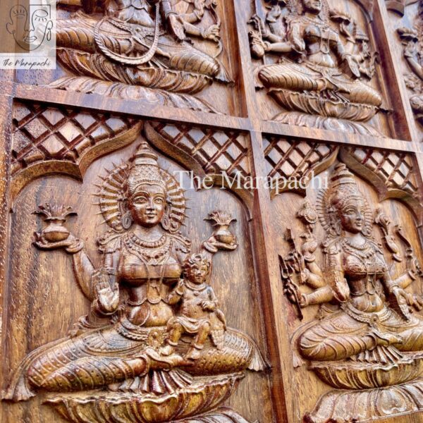 Astalakshmi Horizontal Wooden WallPanel
