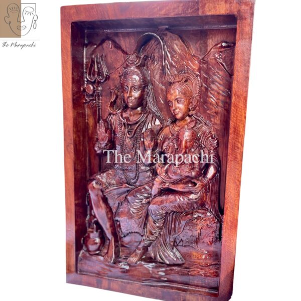 Lord Shiva & Family Wooden Frame
