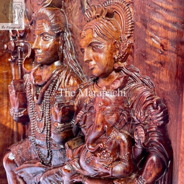 Lord Shiva & Family Wooden Frame