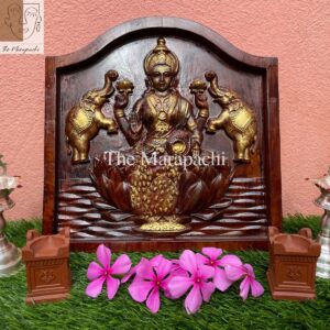 1ft God Lakshmi Wooden Frame