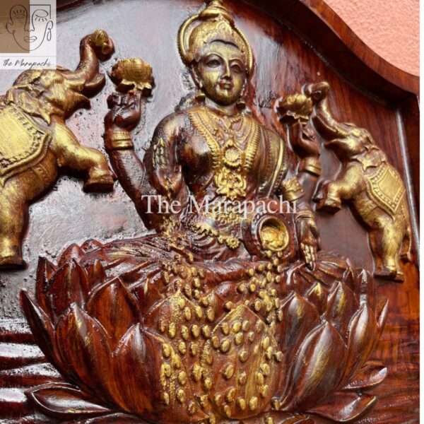 1ft God Lakshmi Wooden Frame