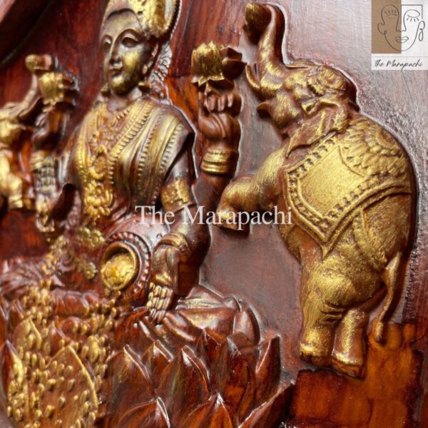 1ft God Lakshmi Wooden Frame