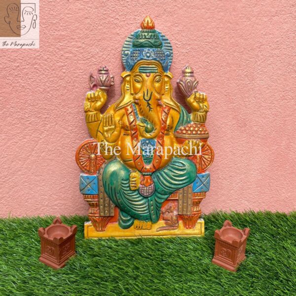 1ft Colourful Ganesha WallPanel
