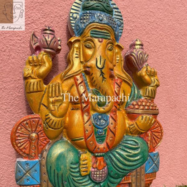 1ft Colourful Ganesha WallPanel