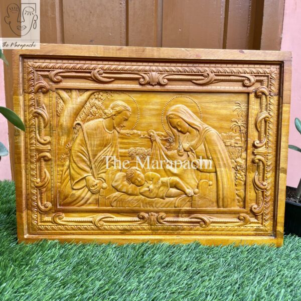 2ft Jesus Family Wooden Frame