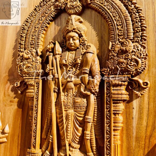 Lord Murugan Teak Wood WallPanel