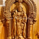 Lord Murugan Teak Wood WallPanel