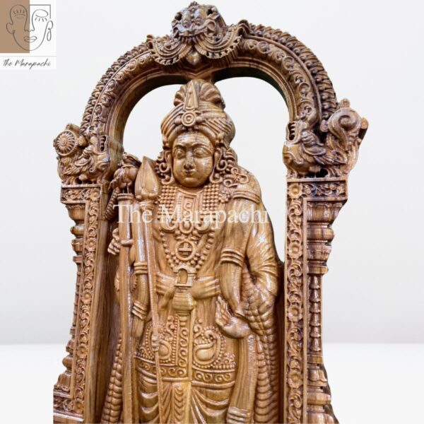 Lord Murugan Teak Wood Statue(MasterPiece)