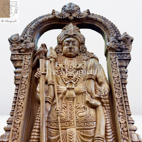 Lord Murugan Teak Wood Statue(MasterPiece)