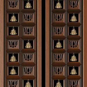 Teak Wood Poojaroom Door 6
