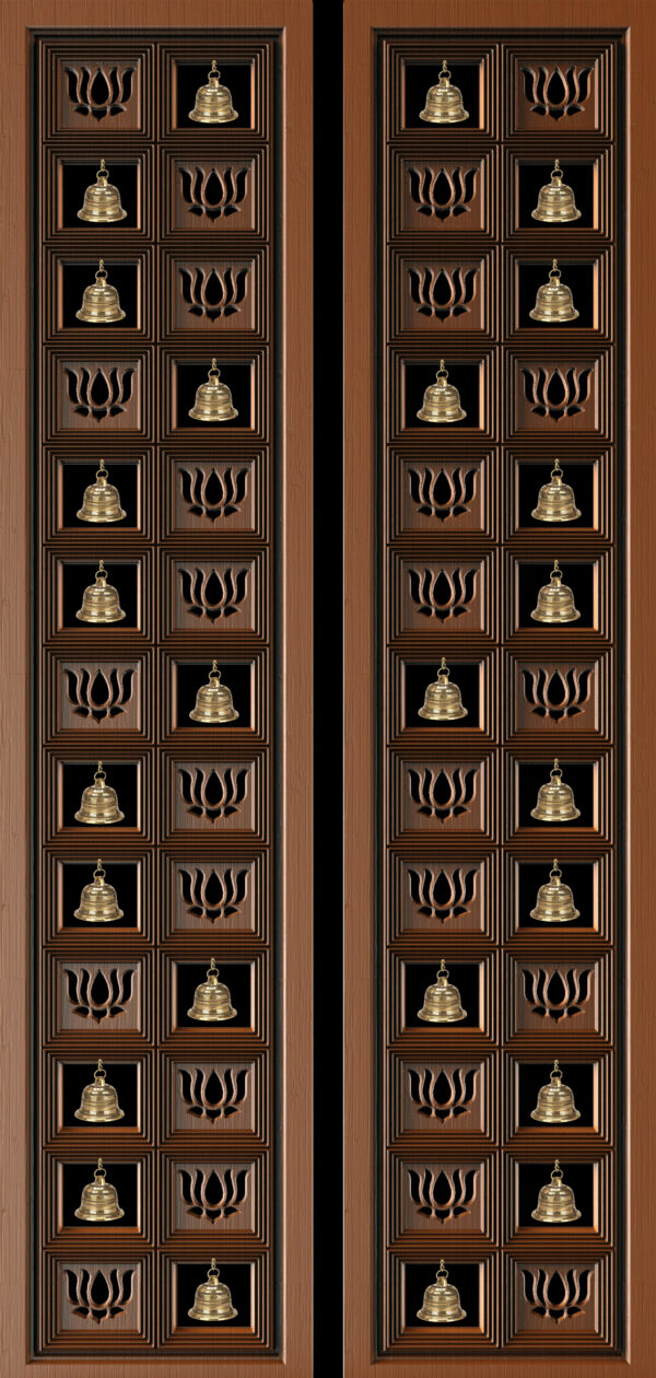 Teak Wood Poojaroom Door 6