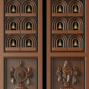 Teak Wood Poojaroom Door 5