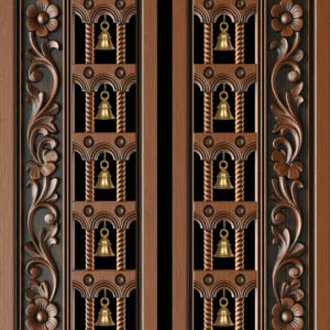 Teak Wood Poojaroom Door 2